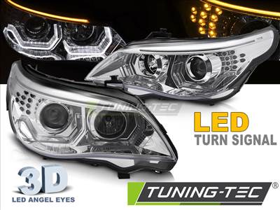 BMW E60/E61 03-07 ANGEL EYES LED 3D CHROME Tuning-Tec Fényszóró