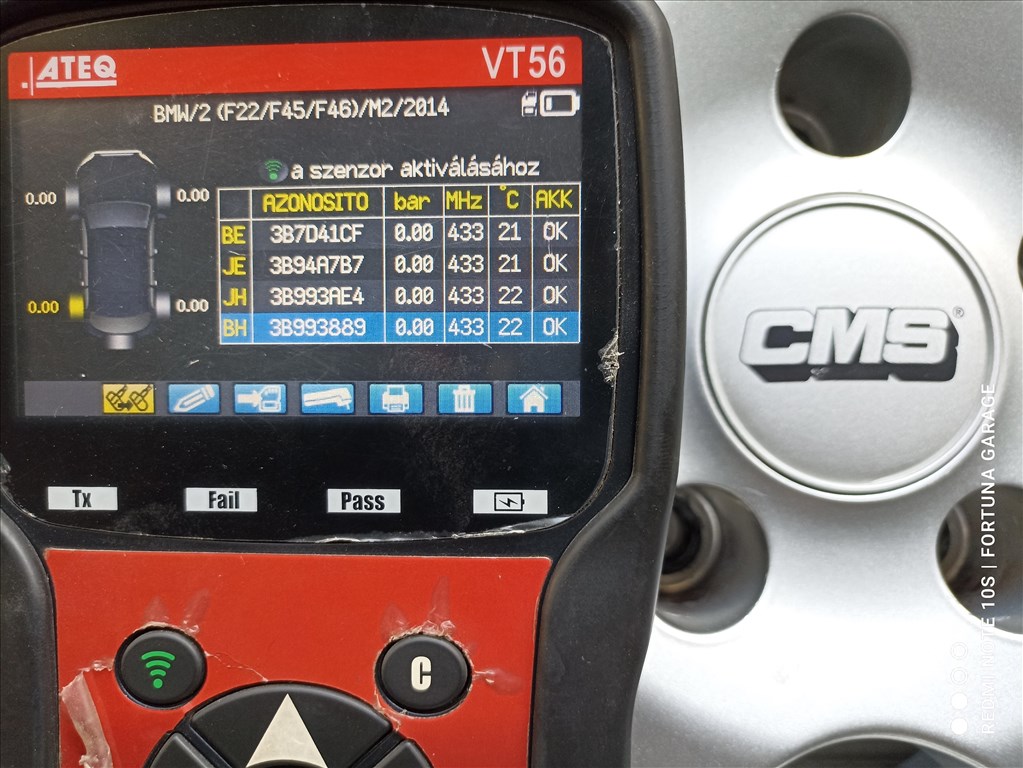 5x120 16" CMS C10 használt alufelni garnitúra +TPMS (BMW) 10. kép