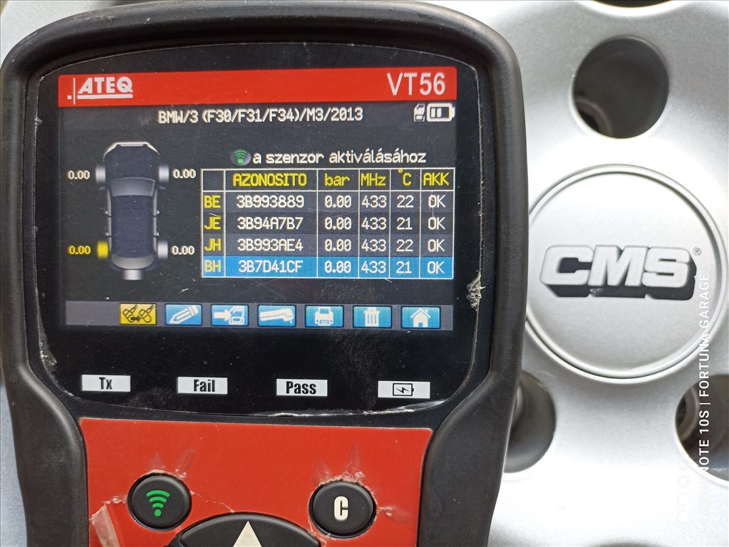 5x120 16" CMS C10 használt alufelni garnitúra +TPMS (BMW) 11. kép