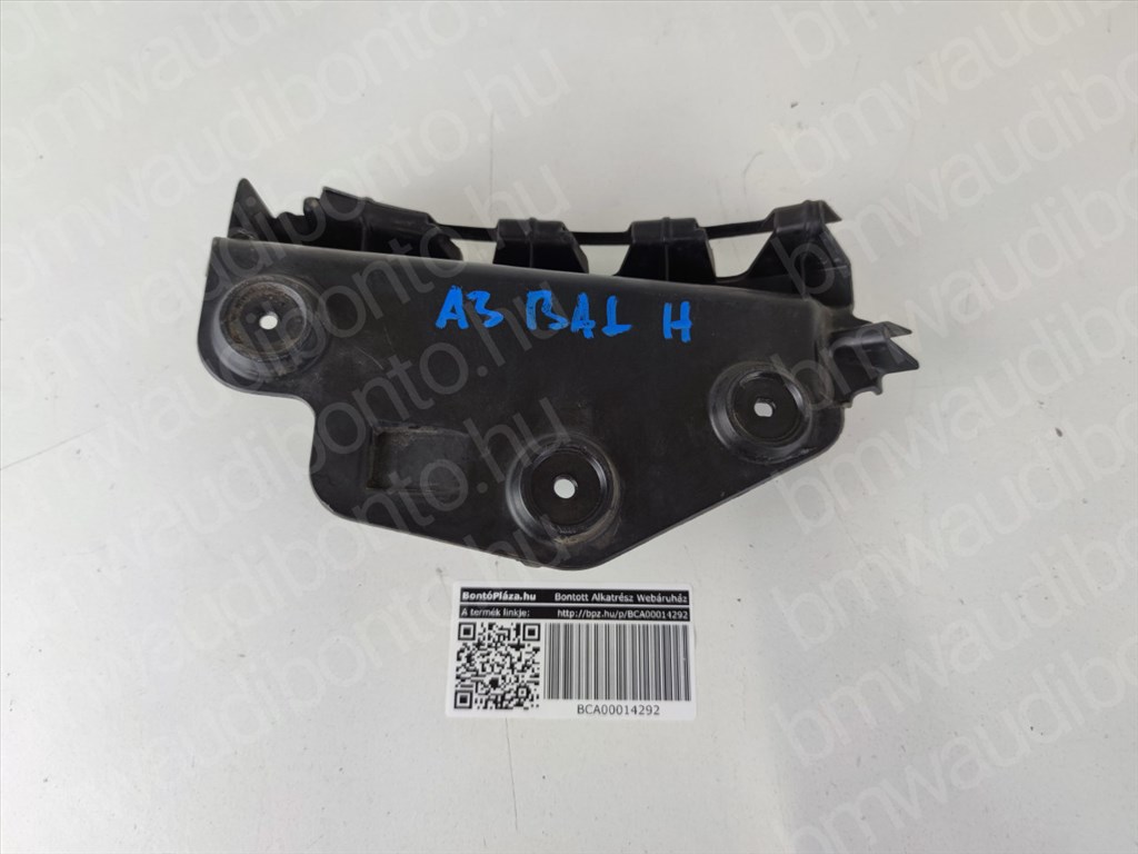 AUDI A3 Sportback (8PA) Bal hátsó lökhárító tartó (műanyag) (8P3807393A) 3. kép