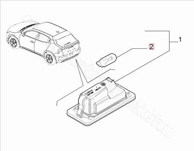 Izzó 16 W-os üveg talpú - REGATA, GIULIA, PUNTO, GT, 146, TIPO - 11062790 -  - FIAT eredeti Eredeti új 11062790