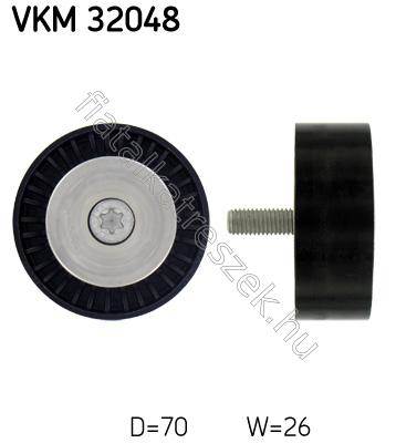 SZÍJTÁRCSA/VEZETŐGÖRGŐ, HOSSZBORDÁS SZÍJ - CROMA, 9-3X, DELTA, BLS, SPIDER, ZAFIRA - VKM 32048, VKM32048 -  - SKF Egyéb VKM32048