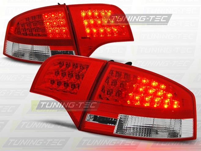 AUDI A4 B7 11.04-11.07 SEDAN RED WHITE LED  Tuning-Tec Hátsó Lámpa 1. kép