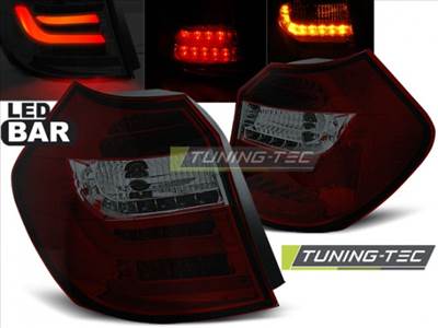BMW E87/E81 09.07-11 RED SMOKE LED BAR Tuning-Tec Hátsó Lámpa