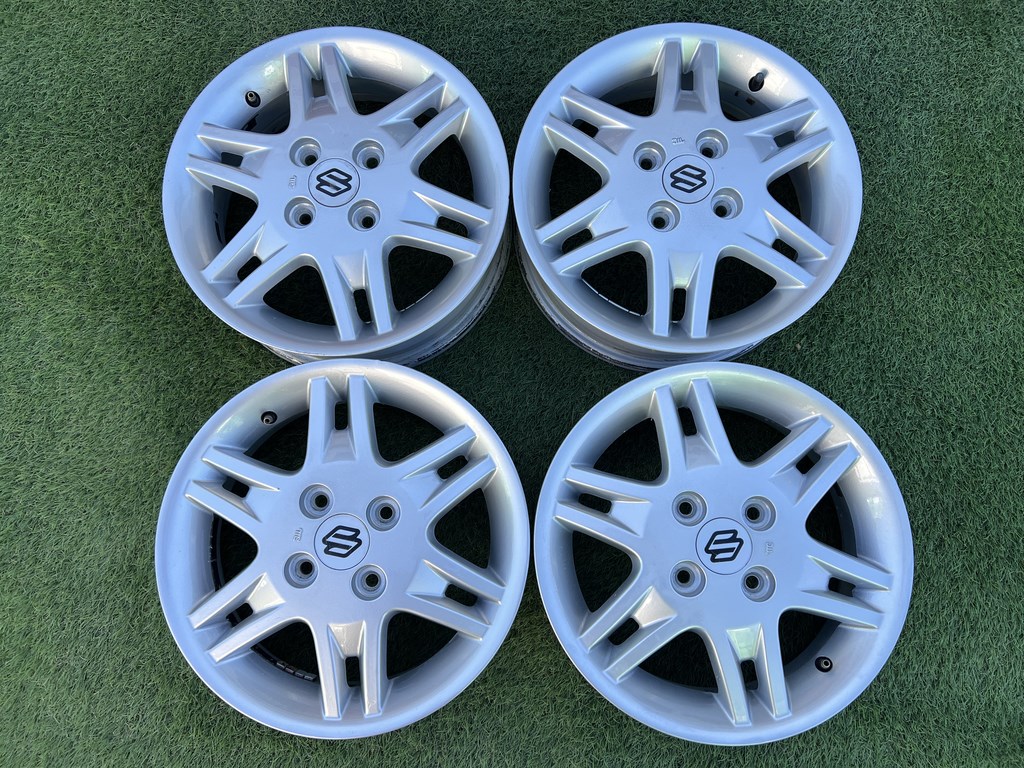 4x100 14" Suzuki gyári alufelni 4Jx14h2 ET45 1. kép
