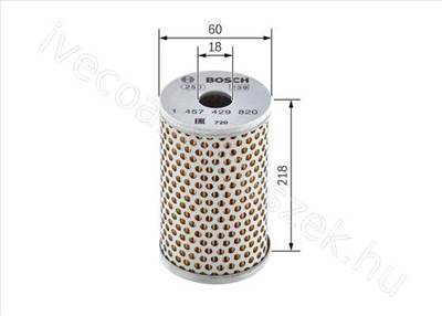 HIDRAULIKA SZŰRŐ, KORMÁNYZÁS - DAILY - 1457429820, 1 457 429 820 -  - BOSCH Gyári beszállítói új 1 457 429 820