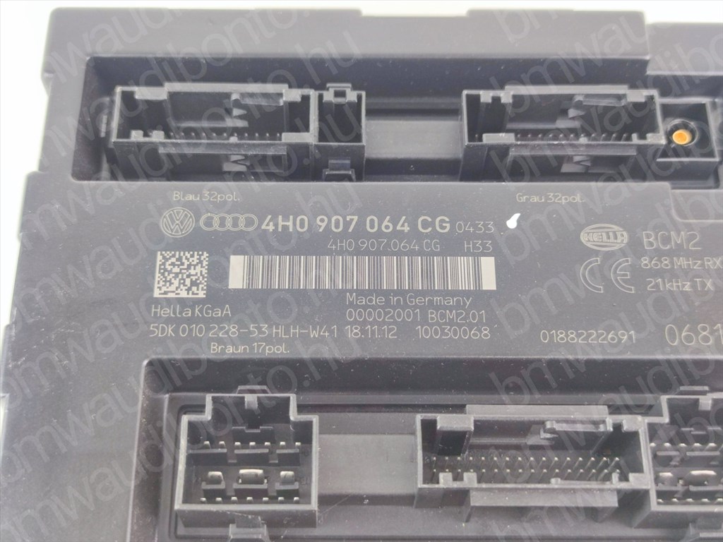 AUDI A6 C7 (4G2, 4GC) Komfort vezérlőegység/modul (4H0907064CG) 2. kép