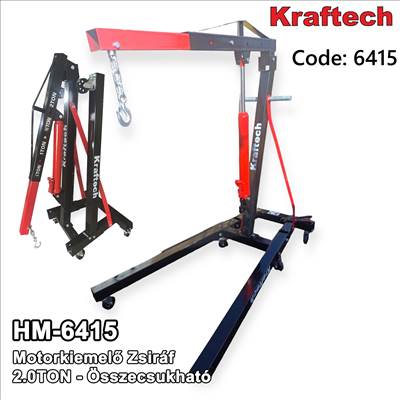 Motorkiemelő zsiráf műhelyinas bontatlanul 2 tonna teherbírással