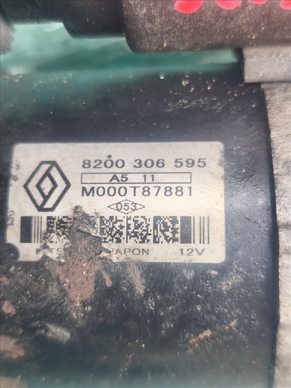 Renault Megane 1.5 DCI önindító 8200306595 m000t87881 2. kép
