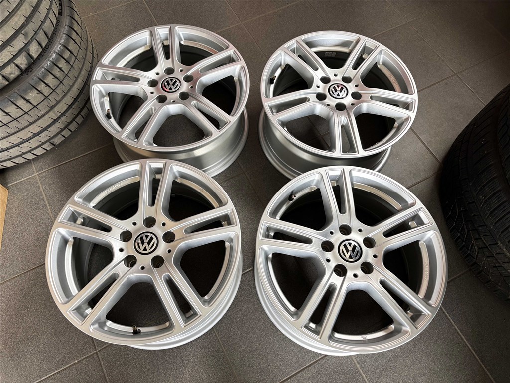 VW 17" 5x112 alufelni garnitúra eladó 17 coll Golf CC Passat Tiguan 6. kép