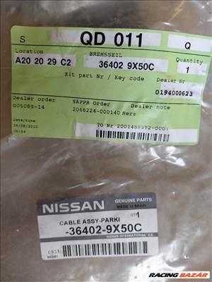 Nissan Cabstar Gyári új kézifékkötél. 364029x50c