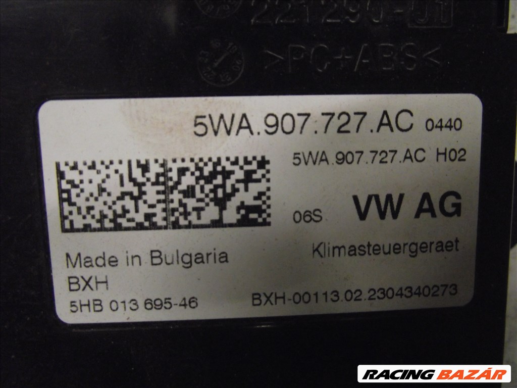 Skoda Octavia 4 klímavezérlő panel  5wa907727ac 2. kép