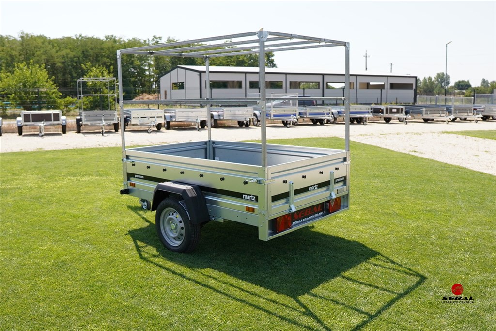 Új Martz 201 Prémium laprugós ponyvás utánfutó rendszámmal CSAK 703.000 Ft 6. kép