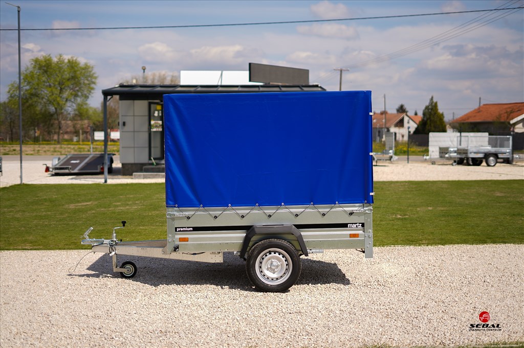 Új Martz 201 Prémium laprugós ponyvás utánfutó rendszámmal CSAK 703.000 Ft 3. kép