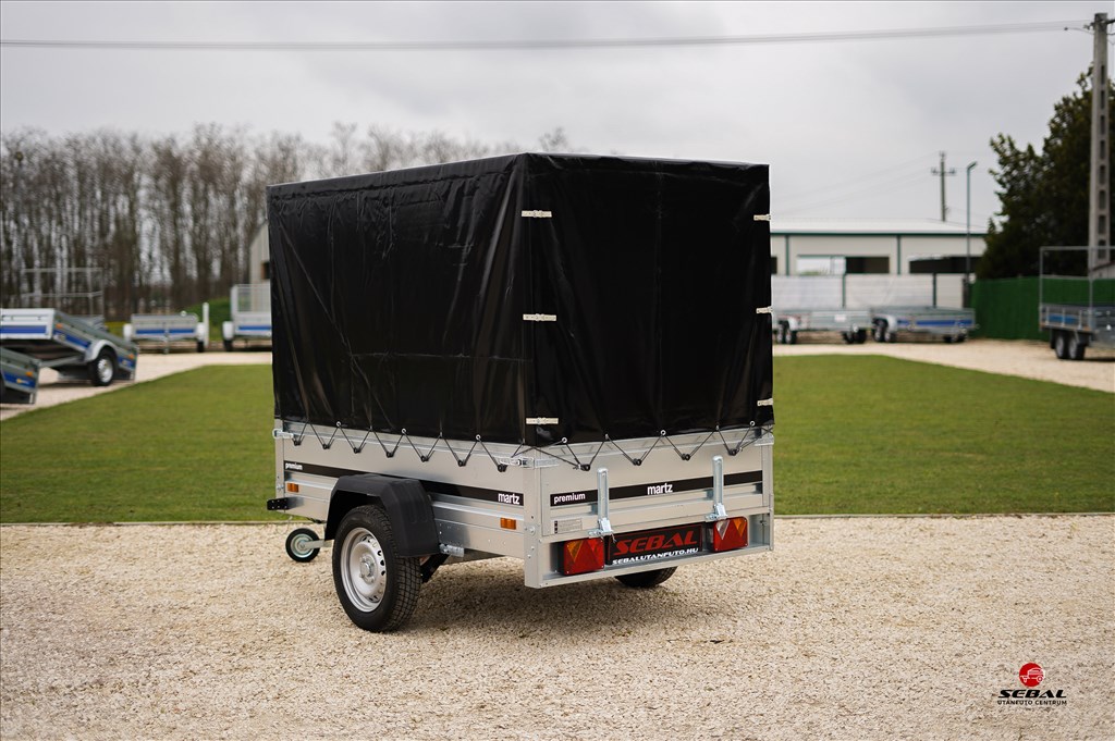 Új Martz 201 Prémium laprugós ponyvás utánfutó rendszámmal CSAK 703.000 Ft 5. kép
