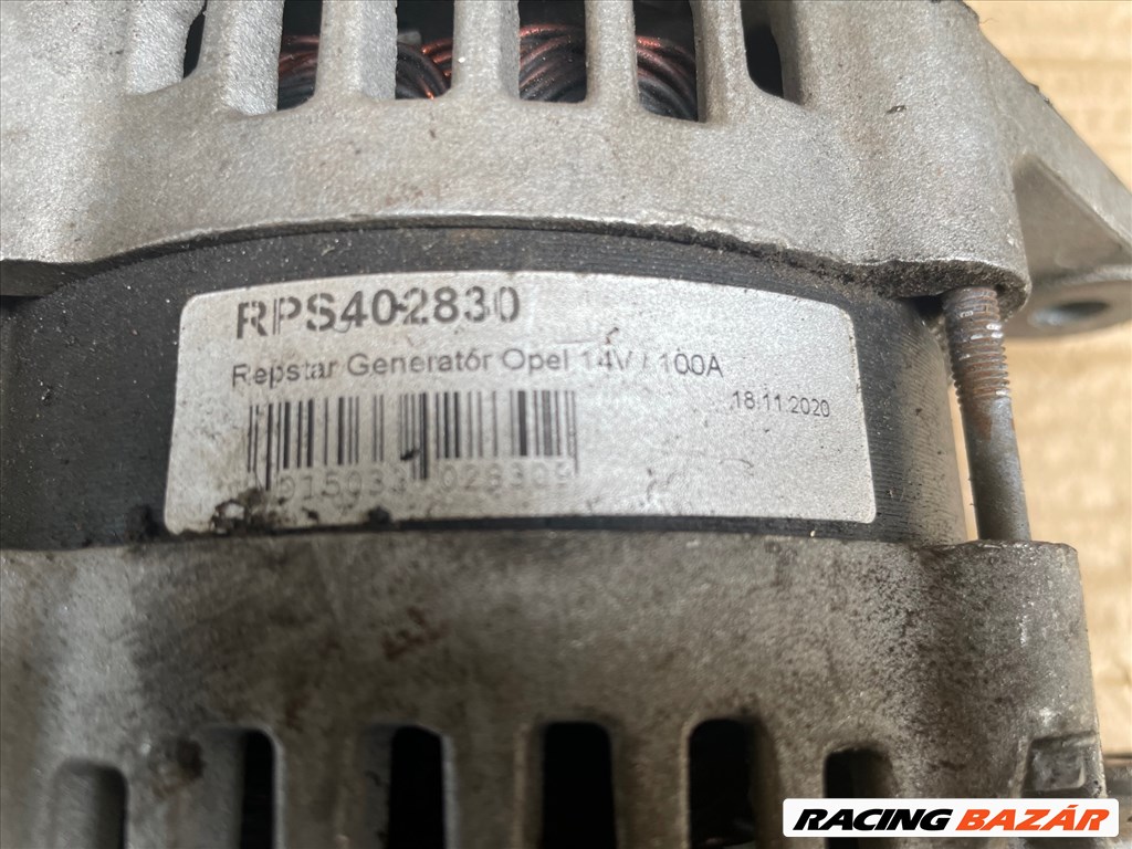 Opel Astra J 1.7 CDTI A17DTS Generátor RPS 402830  .  Önindító 8980147432 / A17DTS 5. kép