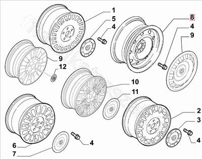 Lemezfelni Thesis - THESIS - 51757758 -  - FIAT eredeti Eredeti új 51757758