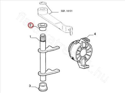 Kuplung villa persely felső - MAREA, BRAVO, GRANDE, MITO, BRAVA, PUNTO - 46784963, FT46634 -  - FIAT eredeti Eredeti új 46784963