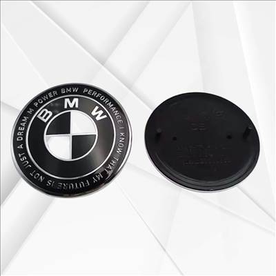 BMW embléma / jel 82mm fekete 50 éves jubileumi