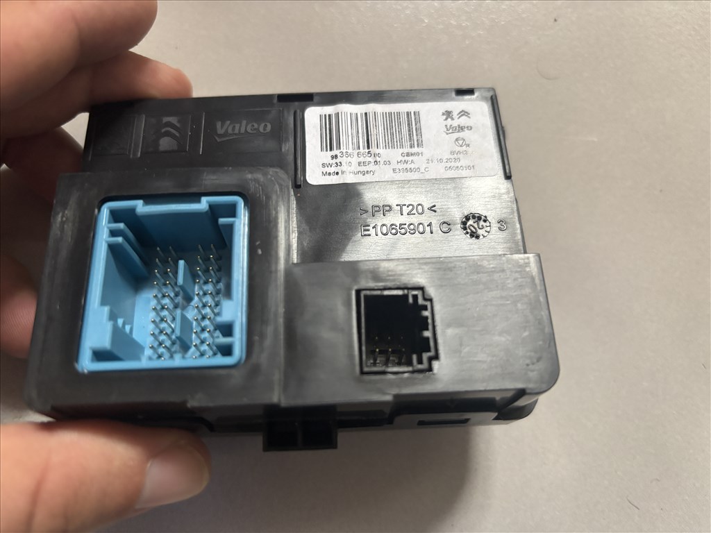 Citroën C3 II klíma vezérlő modul 9836666580 4. kép