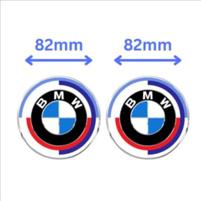 BMW embléma / jel 82mm 50. évfordulós kék fehér piros