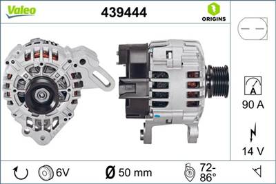 generátor VALEO 439444 for VW, SEAT, SKODA, AUDI