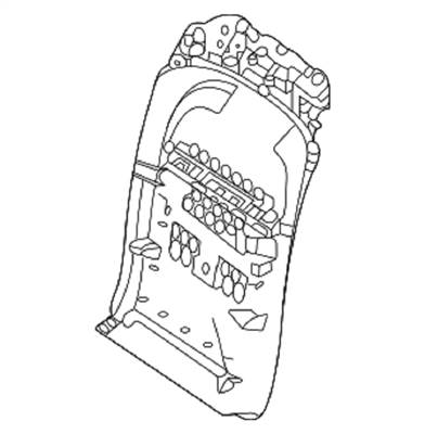 Mercedes GLE-osztály W167 háttámla  16791031028u04