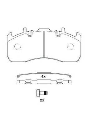 JURID 2917309560 - fékbetét RENAULT TRUCKS VOLVO