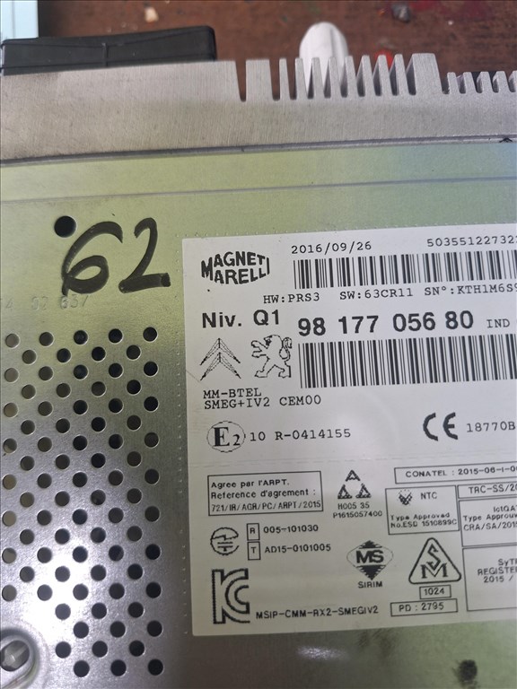 Peugeot 208 II fejegység  9i17705680 1. kép