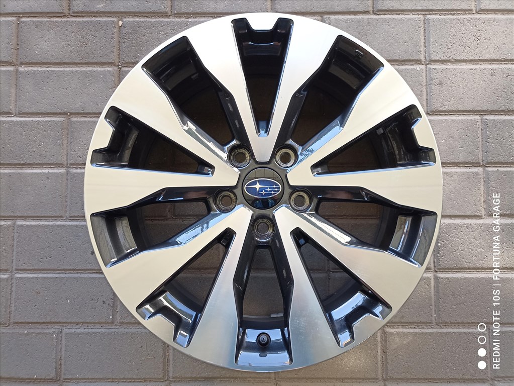5x114,3 18" Subaru újszerű alufelni garnitúra +TPMS 3. kép