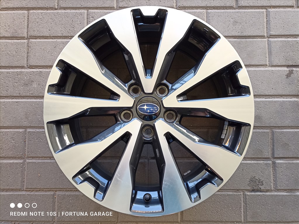 5x114,3 18" Subaru újszerű alufelni garnitúra +TPMS 4. kép