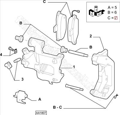 Első fékbetét készlet 500 1.2 BZ - 500 - 77365816, 77365306 -  - FIAT eredeti Eredeti új 77365816