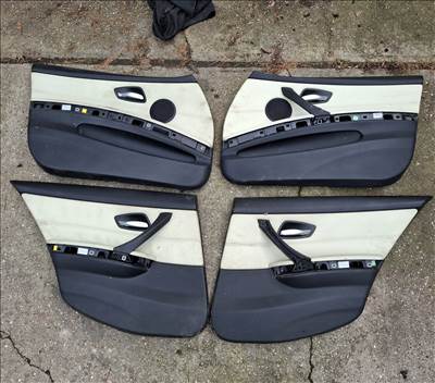 BMW E90 E91 bőr ajtókárpit szett