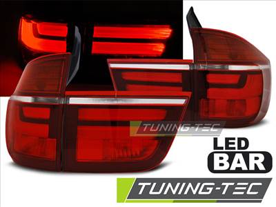 BMW X5 E70 03.07-05.10 RED WHITE LED Tuning-Tec Hátsó Lámpa