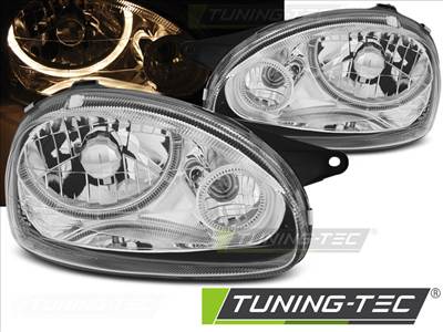 OPEL CORSA B 02.93-10.00 ANGEL EYES CHROME Tuning-Tec Fényszóró