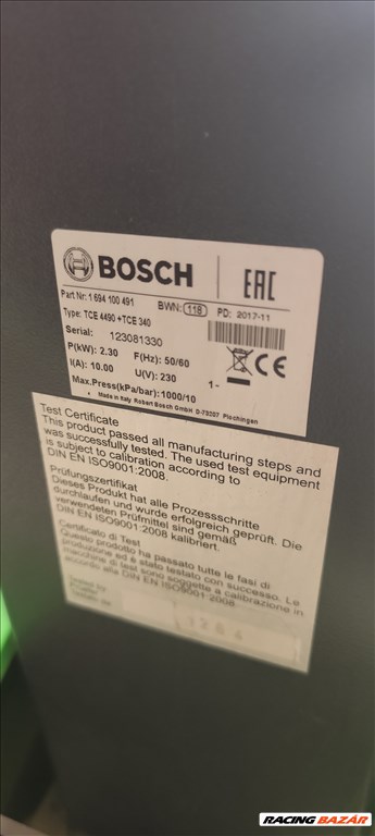 Bosch TCE 4490 gumiszerelőgép, pajszer nélküli, automata bontófejjel 6. kép