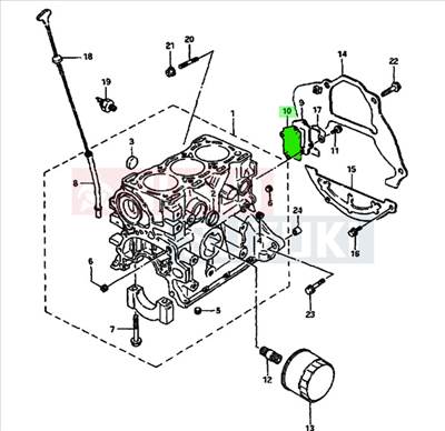 Maruti 800 hátsó motorblokk záró fedél 11229-73000