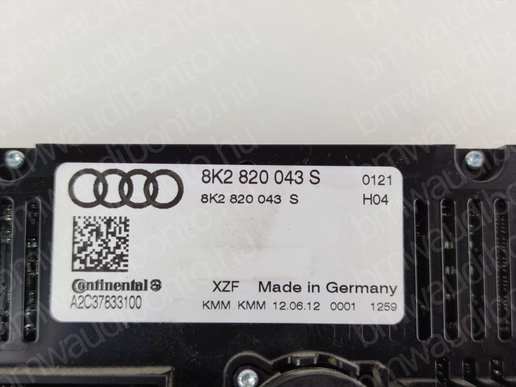 AUDI A4 B8 (8K2) Fűtéskapcsoló egység/modul (digit klímás) (8K2820043S) 2. kép