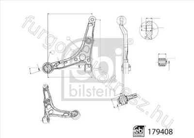 lengőkar, kerékfelfüggesztés - JUMPER, MOVANO, DUCATO, BOXER - 179408, FE179408 -  - FEBI BILSTEIN Egyéb FE179408
