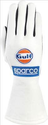 Sparco Gulf Racing homológ sofőrkesztyű (fehér)