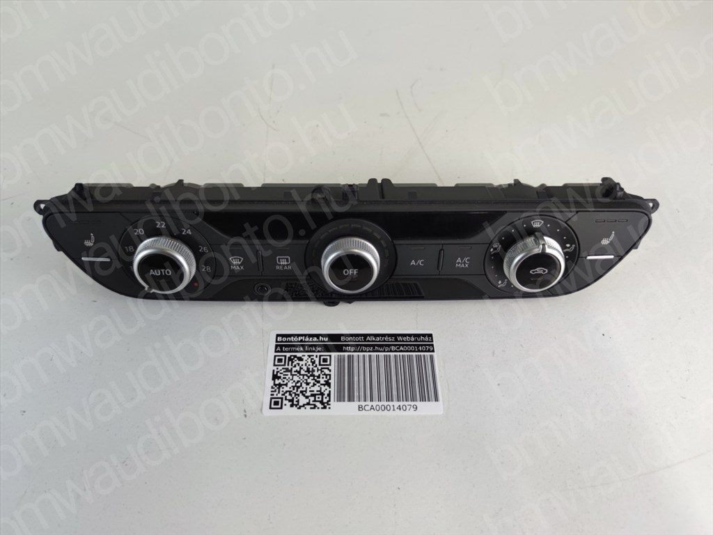 AUDI A4 B9 (8W2, 8WC) Fűtéskapcsoló egység/modul (digit klímás) (8W0820043M) 3. kép