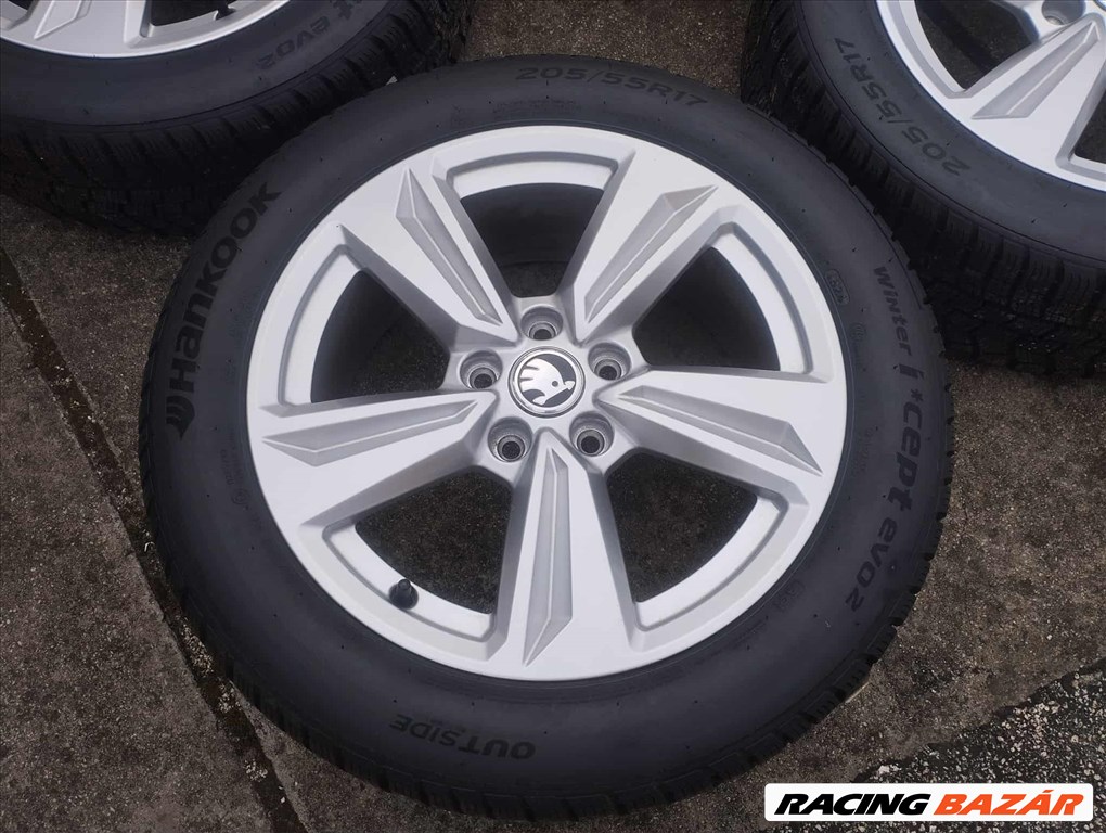 5x112 17 Skoda Octavia gyári - 205/55 r17 " Hankook téli dot24 VW Audi 3. kép