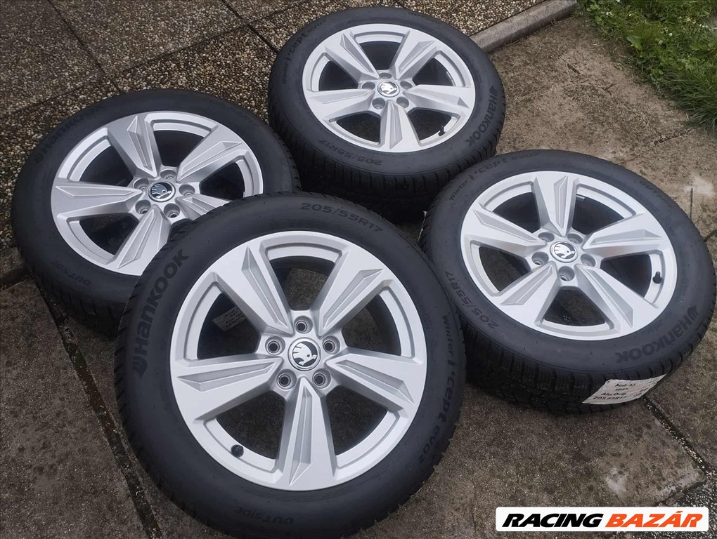 5x112 17 Skoda Octavia gyári - 205/55 r17 " Hankook téli dot24 VW Audi 4. kép