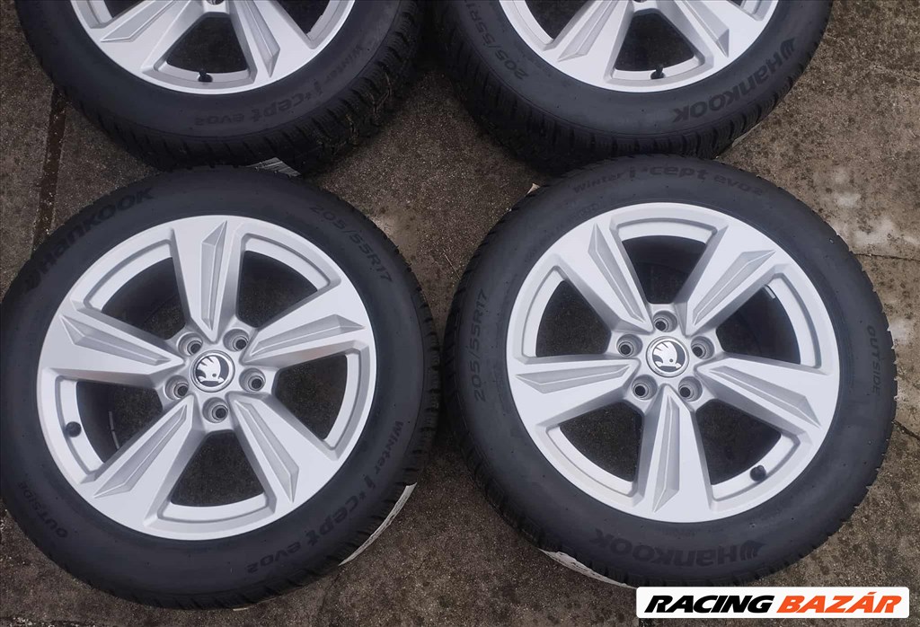 5x112 17 Skoda Octavia gyári - 205/55 r17 " Hankook téli dot24 VW Audi 5. kép