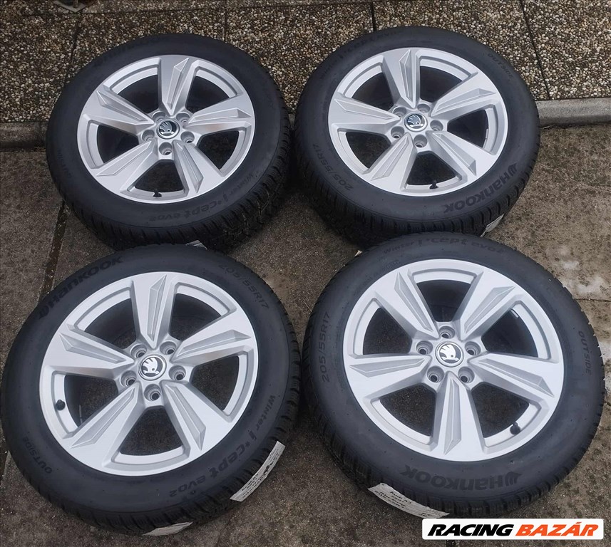 5x112 17 Skoda Octavia gyári - 205/55 r17 " Hankook téli dot24 VW Audi 2. kép