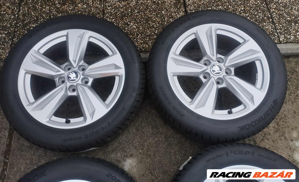 5x112 17 Skoda Octavia gyári - 205/55 r17 " Hankook téli dot24 VW Audi 6. kép