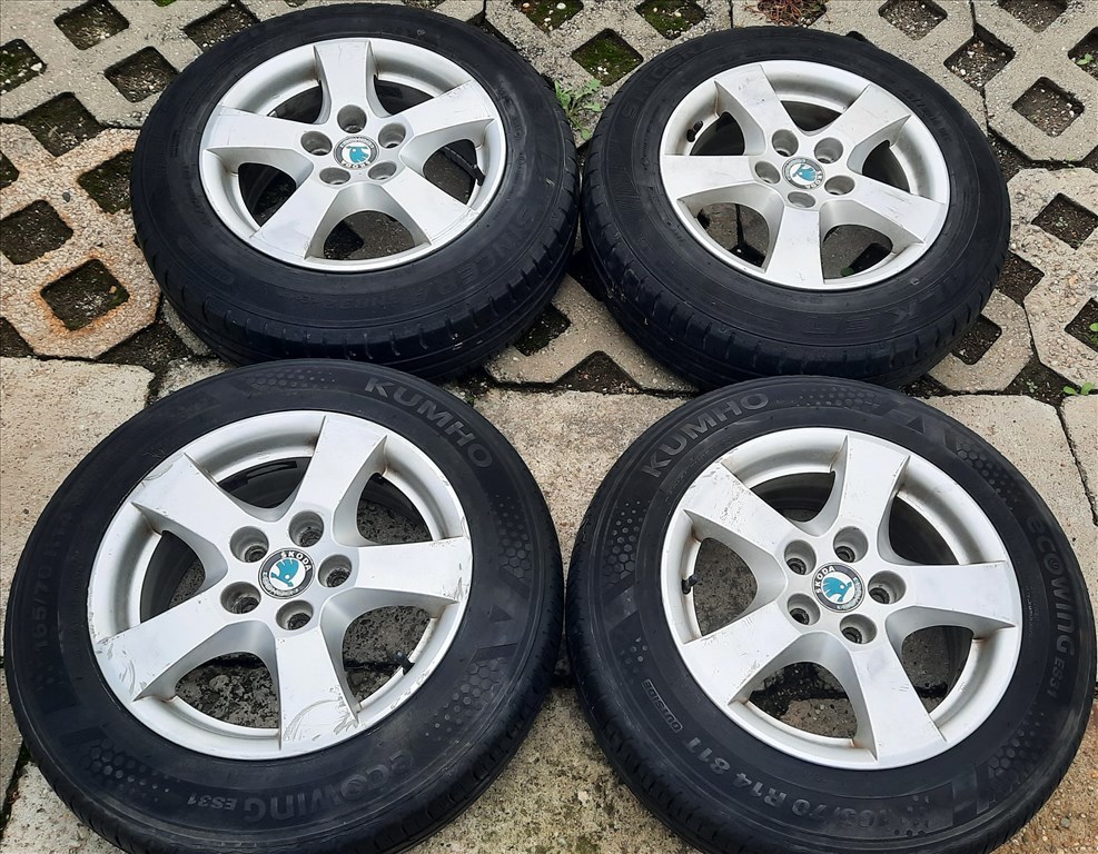 5x100 Gyári Skoda Alufelni 14" 1. kép