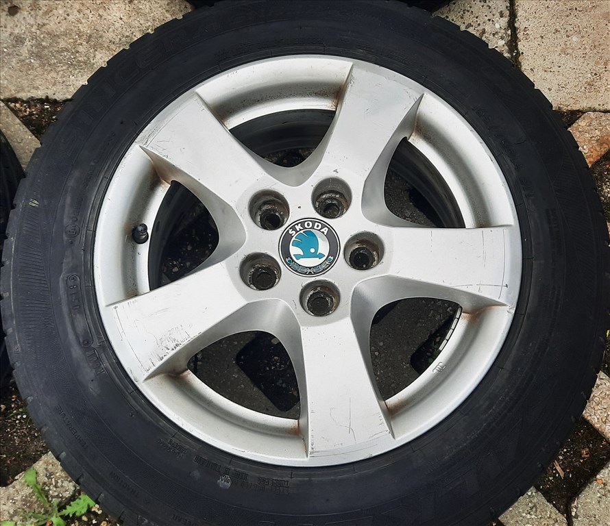 5x100 Gyári Skoda Alufelni 14" 3. kép