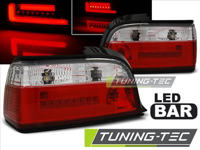 BMW E36 12.90-08.99 Coupe/Cabrio RED WHITE BAR LED Tuning-Tec Hátsó Lámpa