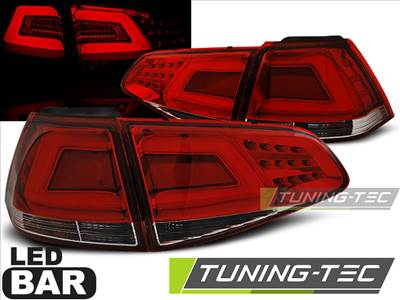 VW GOLF 7 13- RED WHITE LED BAR Tuning-Tec Hátsó Lámpa